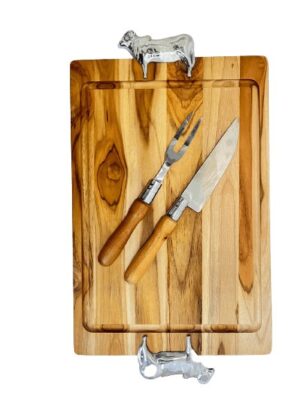 TÁBUA TOURINHO COM FACA E GARFO