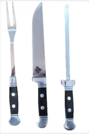 CONJUNTO FACAS - ALUM/ MAD/PRETO