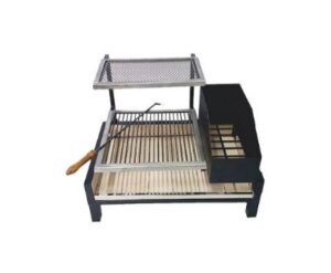 PARRILHA FIREBOX EM INOX COM BASE